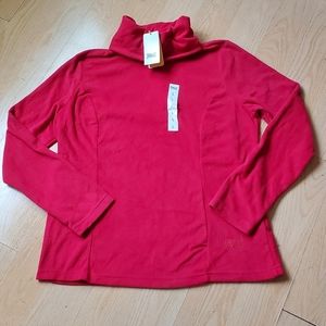Everlast Size L, Woman's Long Sleeve Turtle Neck Fleece Top.